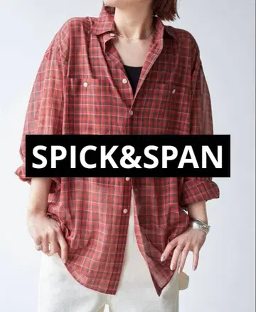 SPICK&SPAN 코튼 보일 체크 셔츠
