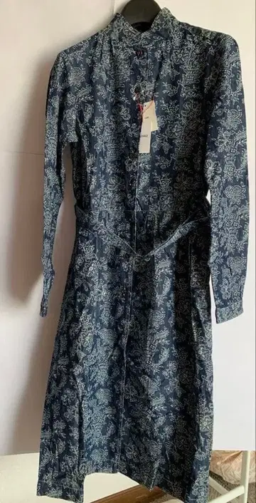 유니클로 INES DE LA FRESSANGE 데님 프린트 원피스