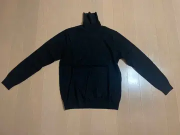 유니클로 터틀넥 스웨터 여성용 L 블랙 캐시미어 100%