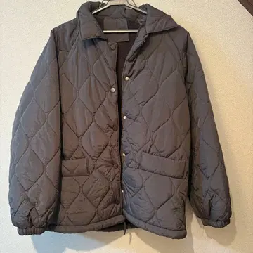 블랙 퀼팅 자켓