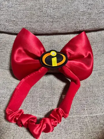 디즈니 미스터 인크레더블 리본 헤어밴드 머리띠