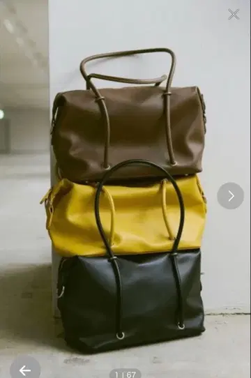 un/neu 브라운 토트백