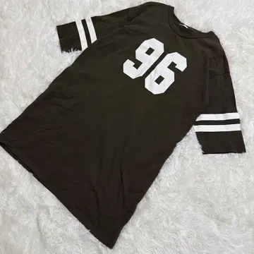 카키 지유 GU 올리브 컬러 XL 반소매 T셔츠 원피스 96