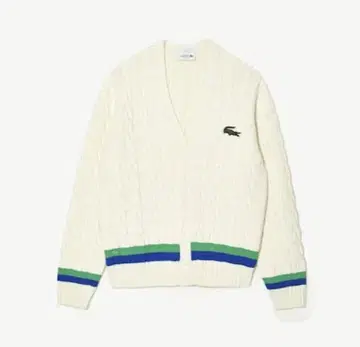 새상품 LACOSTE 라코스테 V넥 테니스 니트 가디건 택 포함