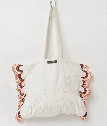 THEATRE PRODUCTS 린넨 코튼 프릴 토트백