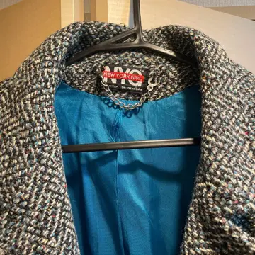 NEW YORK GIRL 더블 브레스트 롱 코트