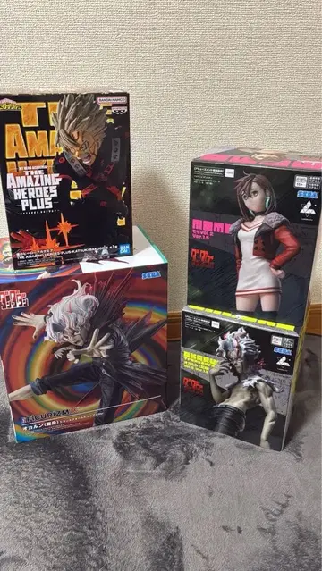 댄댄던 오카룬 모모 히로아카 바쿠고 카츠키 피규어 4체 세트