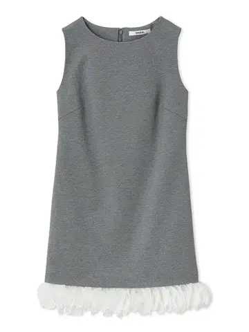 헴프릴 미니 원피스 그레이 스나이델