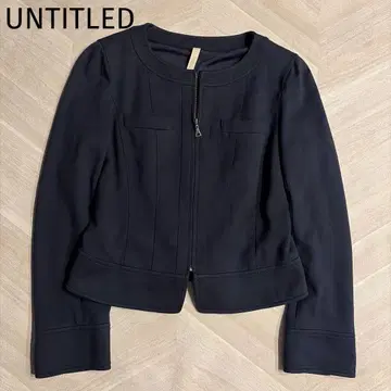 UNTITLED | 언타이틀 네이비 노카라 자켓 일본제