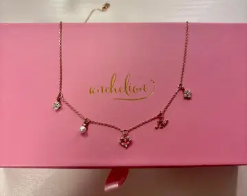 한정판 anchelion 요시다 아카리 목걸이 핑크 골드