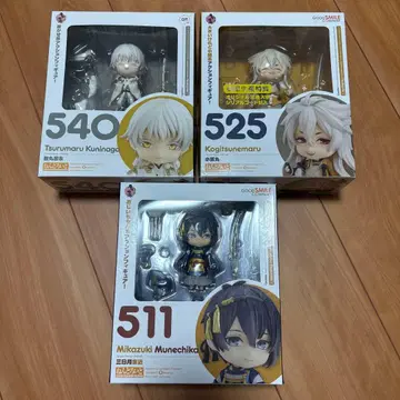 넨도로이드 3체 세트 미카즈키 무네치카 코기츠네마루 츠루마루 쿠니나가
