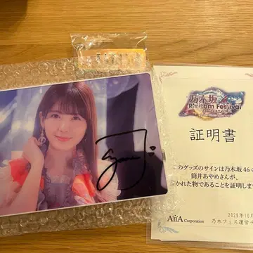 츠츠이 아야메 노기자카46 리듬 페스티벌 사인 보이스 포함 포토 스탠드