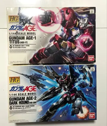 HG GUNDAM AGE-2 DARK HOUND AGE-1 TITUS