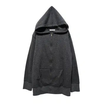 1557 [이로노히] 풀 집업 후드티 (M) 속기모 다크 그레이 긴팔