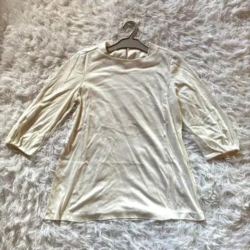 CHRISTIAN AUJARD 여성용 7부 소매 블라우스 S 코튼 면