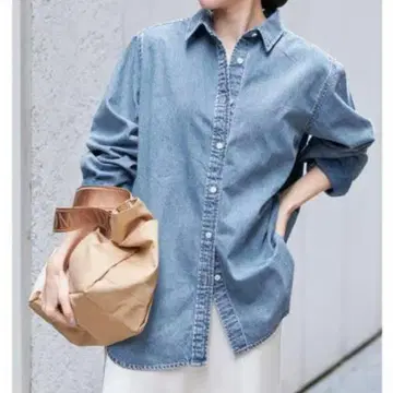 [ 새상품급 ] IENA 이에나 데님 베이직 셔츠