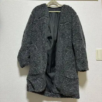 어반 리서치 그레이 플리스 자켓 롱 기장