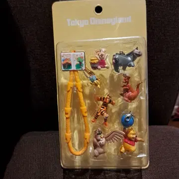 도쿄 디즈니랜드 곰돌이 푸 키링 세트