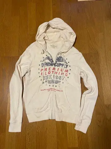 Denim & Supply 지퍼 후드티 화이트