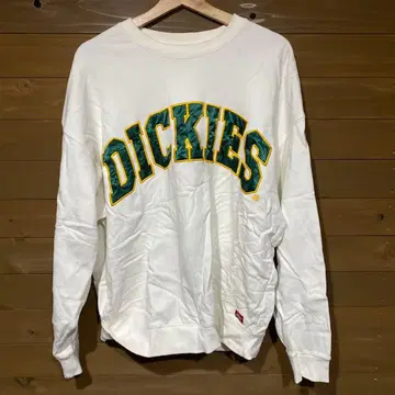 DICKIES 화이트 크루넥 맨투맨