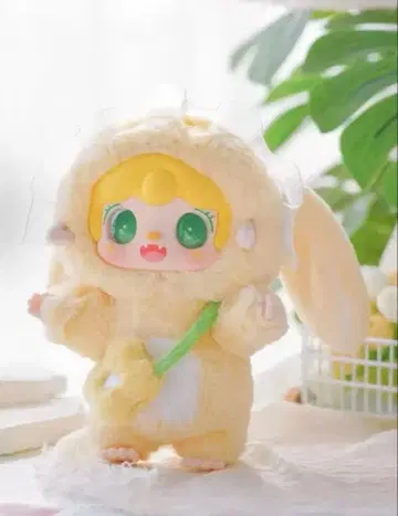 yooki 따뜻한 토끼 옐로우 컬러 세운 귀 토끼 미니백 A-2