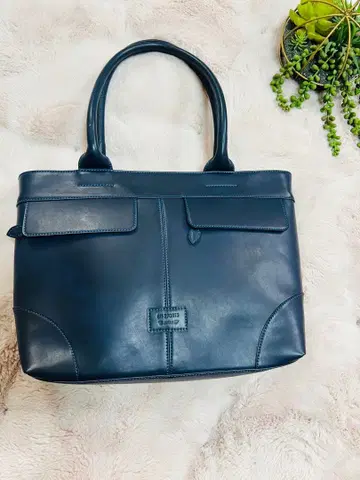 네이비 가죽 비즈니스 백