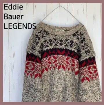 EDDIE BAUER LEGENDS 노르딕 무늬 니트 스웨터 남성용