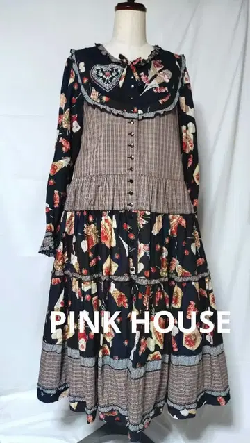 PINK HOUSE 스위츠 패턴 미디 원피스