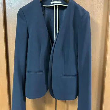 베이지 BEIGE CINDY 더블 칼라 자켓 네이비 2