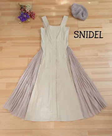 [SNIDEL] 점퍼 스커트 원피스 플리츠 택 포함 새상품