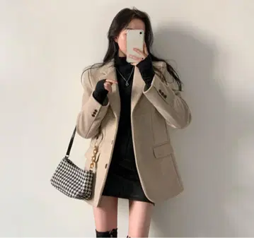 퀼팅 안감, 울 벨트 코트 베이델리 BEIDELLI