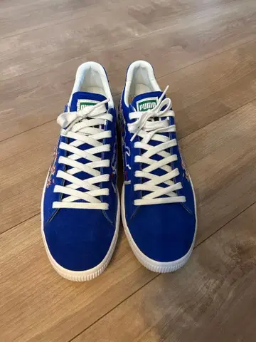 PUMA 파랑 스웨이드 스니커즈