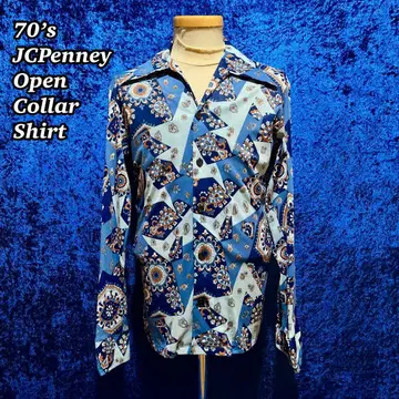 70's JCPenney 오픈 카라 셔츠