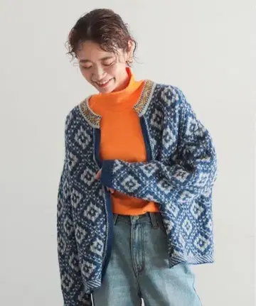 놈브르 임페어 셰틀랜드 JQ 숏 가디건