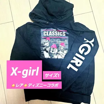 [레어] X-GIRL 디즈니 콜라보 후드티