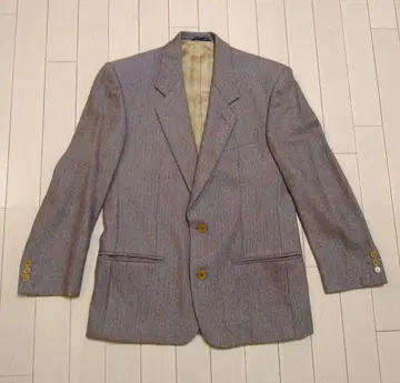 헤링본 테일러드 자켓 남성용 브라운 이탈리아제