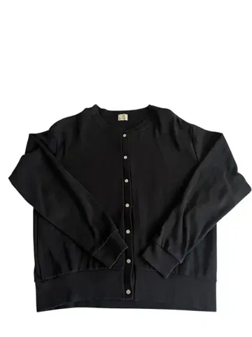 블랙 맨투맨 가디건