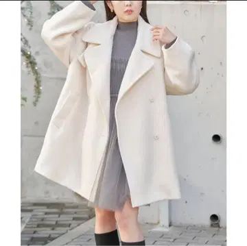 chico 샤기 더블 자켓 코트