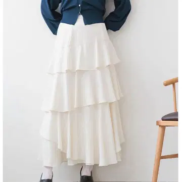 mysty woman 아지메 캉캉 스커트 화이트