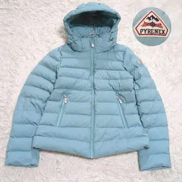컨디션 최상 피레넥스 36 SPOUTNIC SOFT 다운 자켓 스카이블루