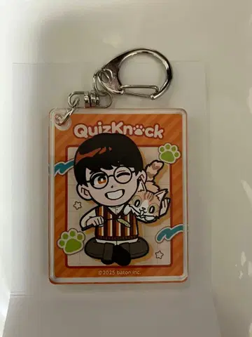 QuizKnock 행운 고양이 키링