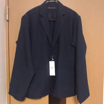 나노 유니버스 테크 린넨 라펠 셔츠 긴팔 네이비