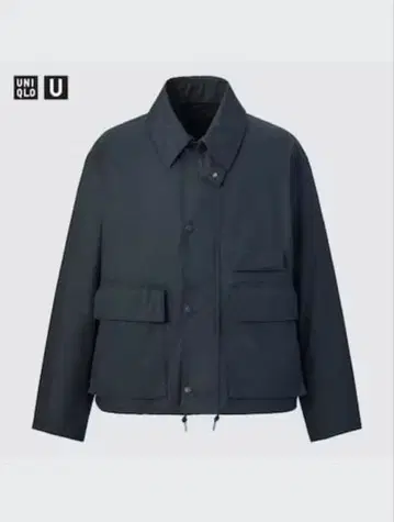UNIQLO U 다크 네이비 자켓 유틸리티 숏 블루종 M