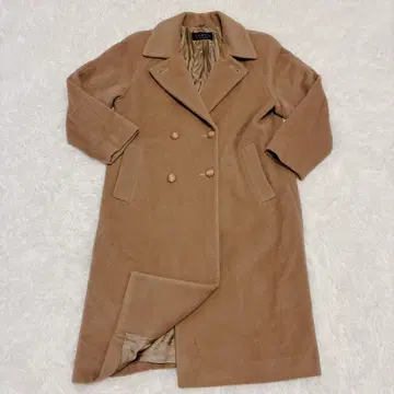 [ 새상품급 ] SANYO 더블 체스터 코트 롱 코트 울 카멜