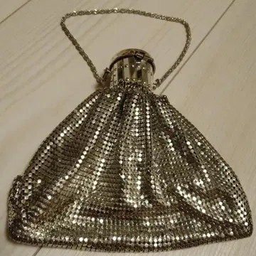 빈티지 메쉬 시트 x 금형 장식 앤티크 일본 의류/양장 미니 백