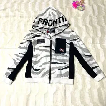 I'Z FRONTIER 아이즈 프론티어 벨로아 자켓 후드티 제브라