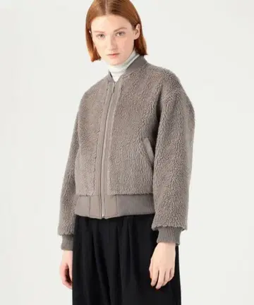 새상품급 갤러리 바이 2022 시프 보아 집업 블루종 리버서블