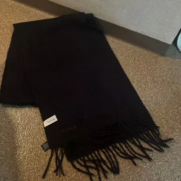 Paul Smith 블랙 머플러 100% 램스울