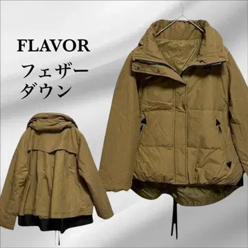 [ FLAVOR ] 페더 다운 코트/아우터 [ M ] 카멜 브라운 방한