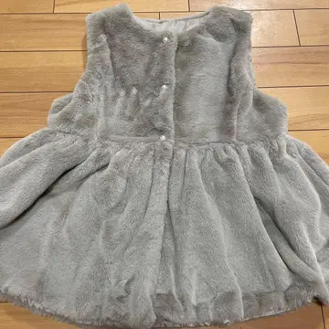 coca 그레이 퍼 플레어 베스트 M 사이즈